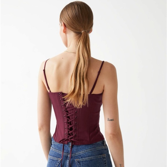 & Other Stories Laced-Up Bustier - Picture 4 of 5